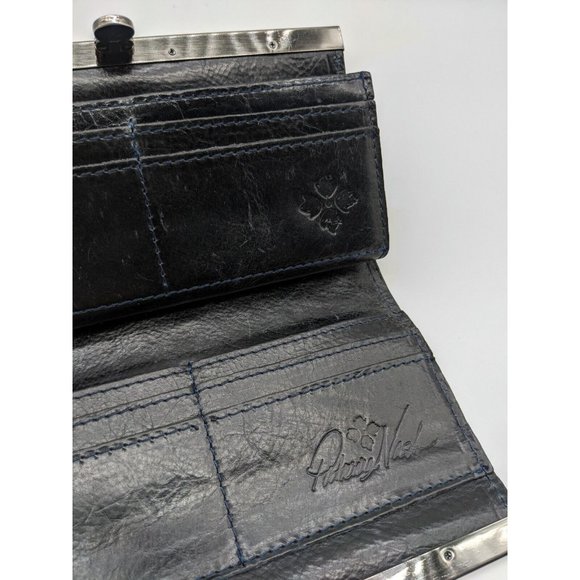 PATRICIA NASH Cauchy tooled embroidered leather women's wallet - BLUE (Used) - Picture 7 of 9